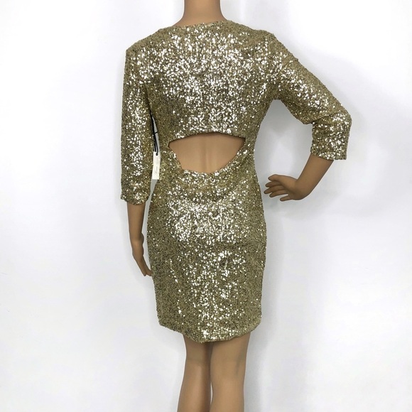 LOVERS + FRIENDS SWAY SEQUIN CUTOUT DRESS M NWT - Picture 3 of 12